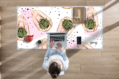 Full desk pad cacti geometric