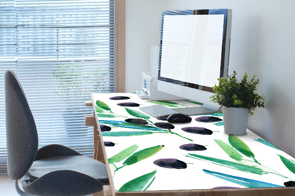 Large desk mat for children olives