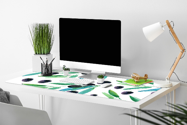 Large desk mat for children olives