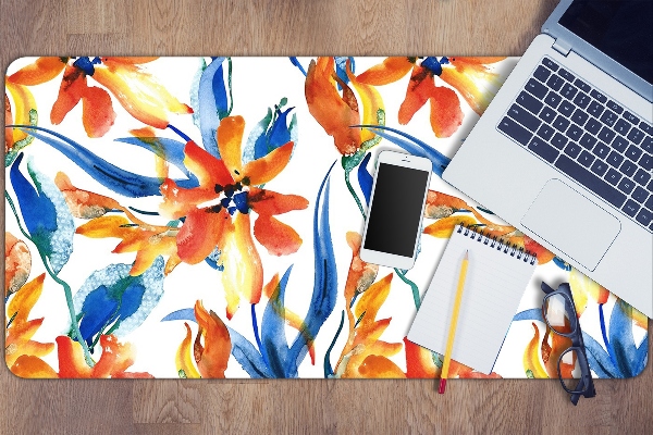Full desk protector solar flowers