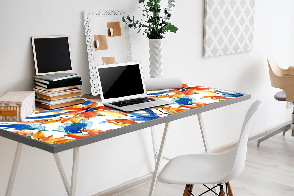 Full desk protector solar flowers