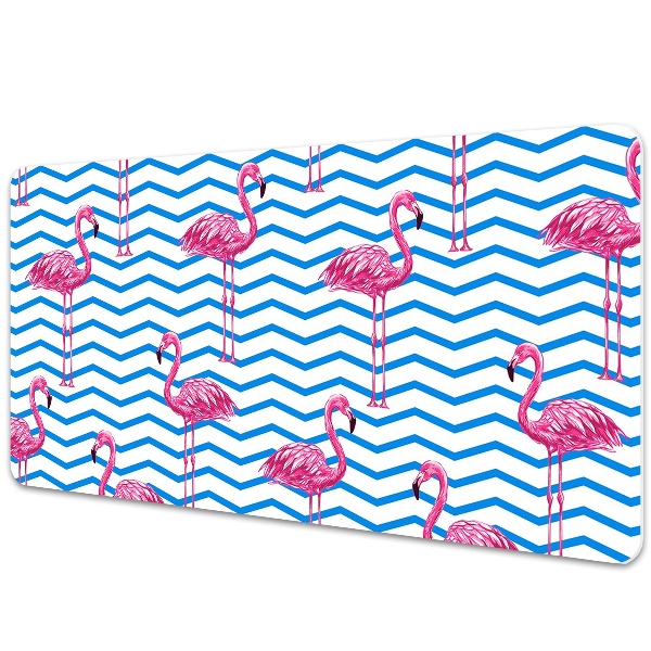 Large desk mat for children Flamingos