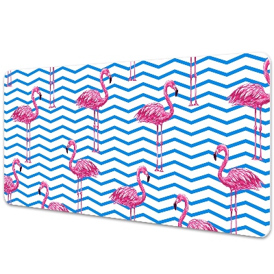 Large desk mat for children Flamingos