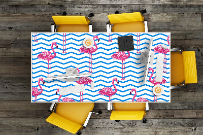 Large desk mat for children Flamingos