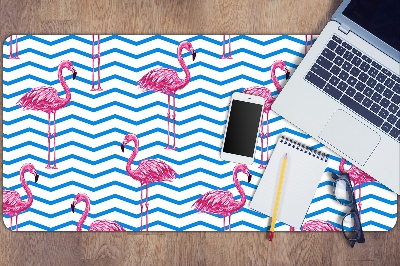 Large desk mat for children Flamingos