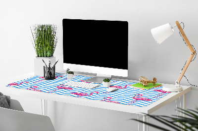 Large desk mat for children Flamingos