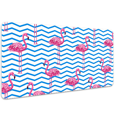 Large desk mat for children Flamingos