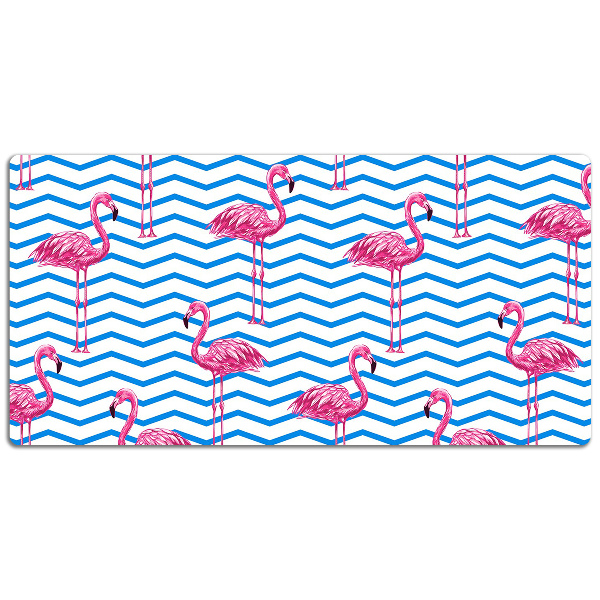 Large desk mat for children Flamingos