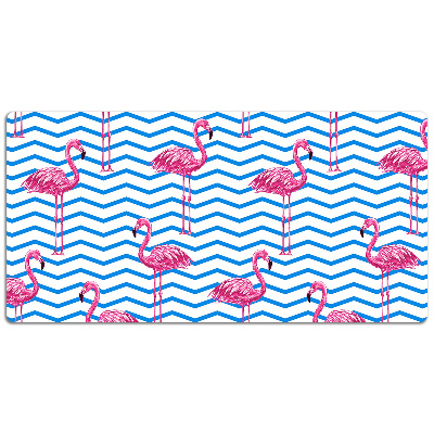 Large desk mat for children Flamingos