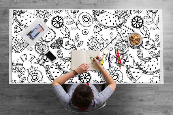 Large desk mat for children Fruit