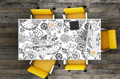 Large desk mat for children Fruit