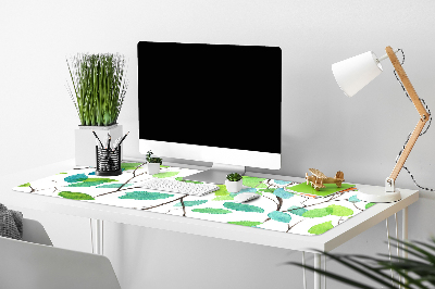 Desk pad green branches