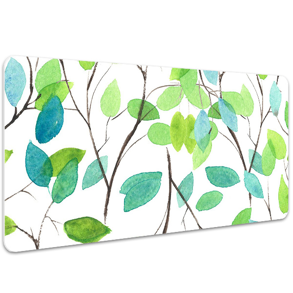 Desk pad green branches