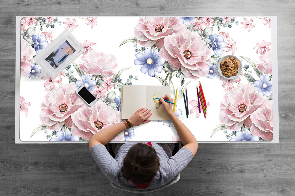 Full desk protector delicate bouquet