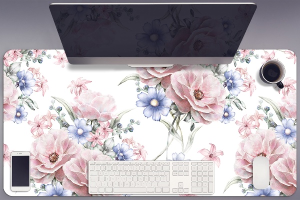 Full desk protector delicate bouquet
