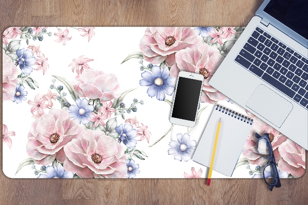 Full desk protector delicate bouquet