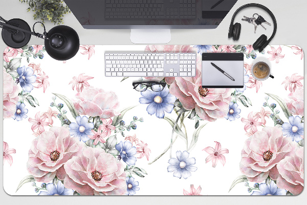 Full desk protector delicate bouquet