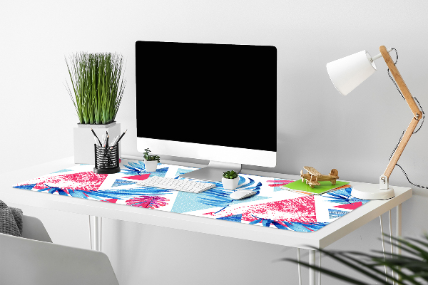 Full desk pad Leaves and triangles