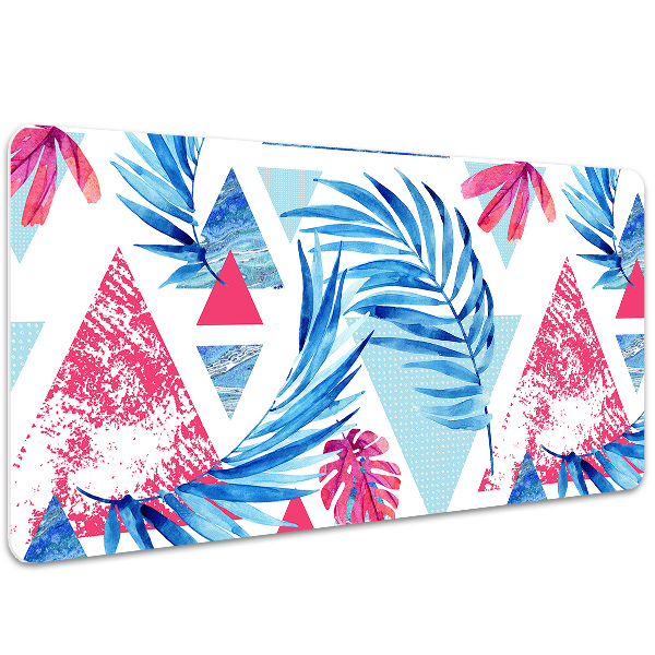 Full desk pad Leaves and triangles