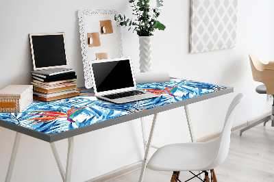 Large desk pad PVC protector blue Paradise