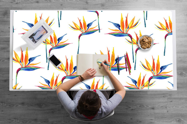 Desk pad Colorful flowers