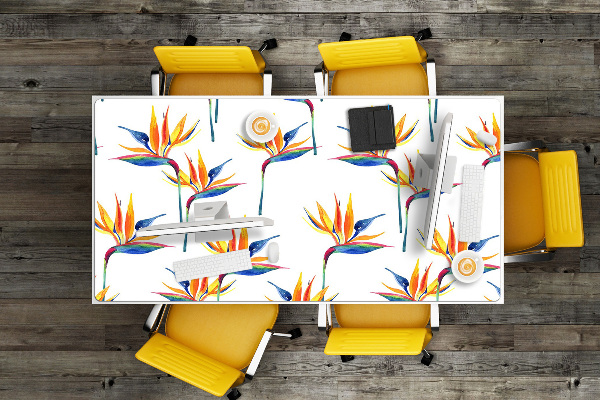 Desk pad Colorful flowers