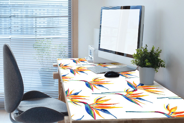 Desk pad Colorful flowers