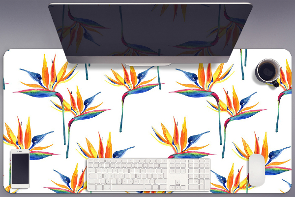 Desk pad Colorful flowers