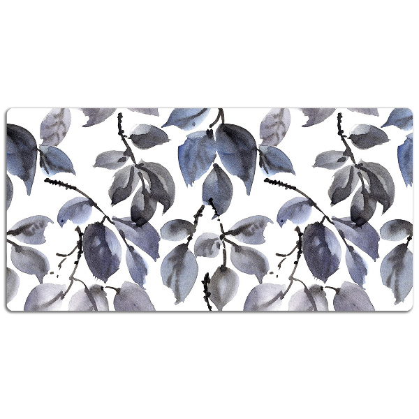 Large desk mat table protector gray Branches