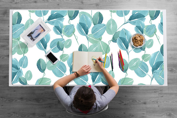 Large desk mat for children Eucalyptus