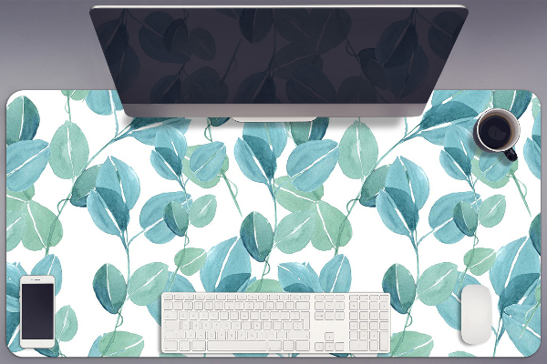 Large desk mat for children Eucalyptus