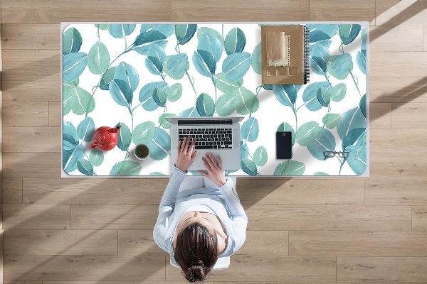 Large desk mat for children Eucalyptus