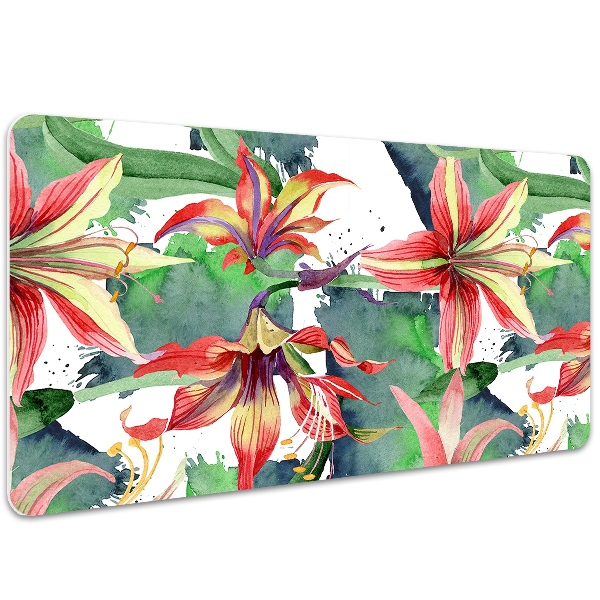 Desk pad Hippeastrum flower