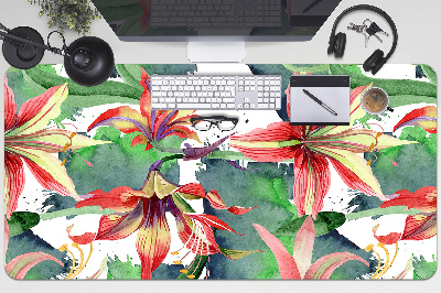 Desk pad Hippeastrum flower