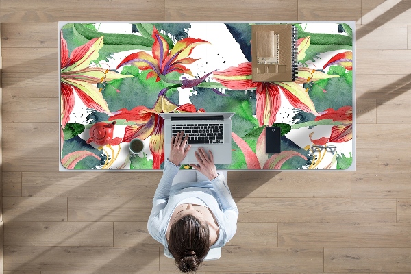 Desk pad Hippeastrum flower