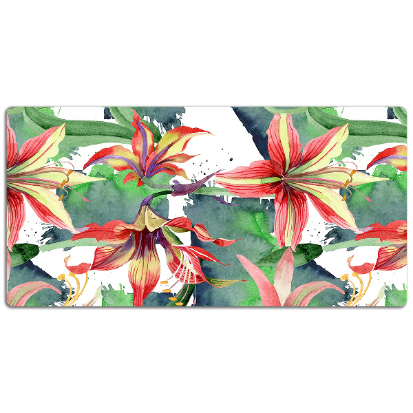 Desk pad Hippeastrum flower