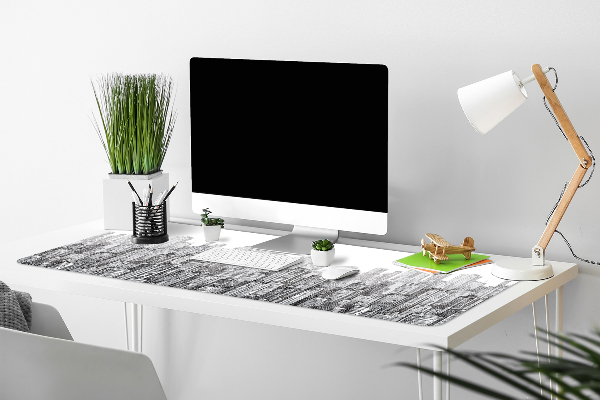 Desk mat Black and white city