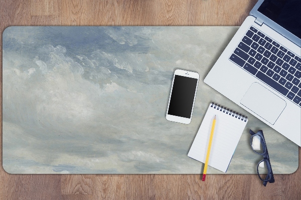 Full desk pad blue clouds