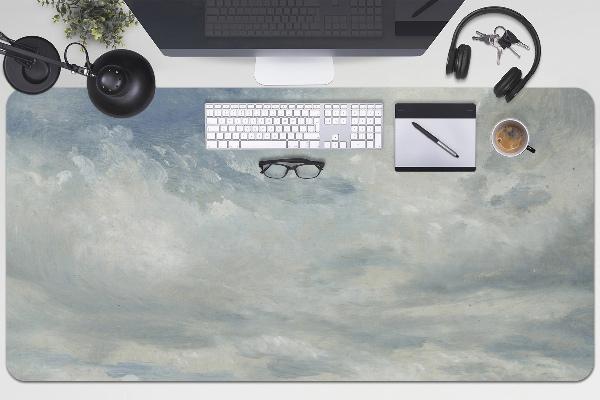 Full desk pad blue clouds