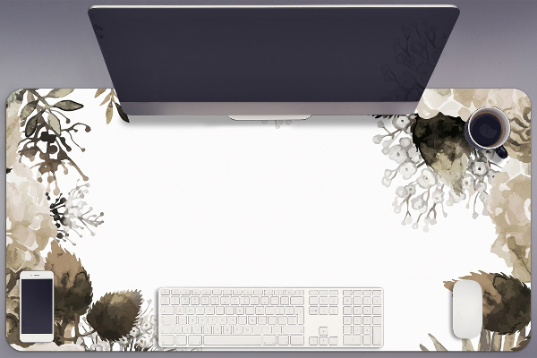 Full desk protector Hortense flowers