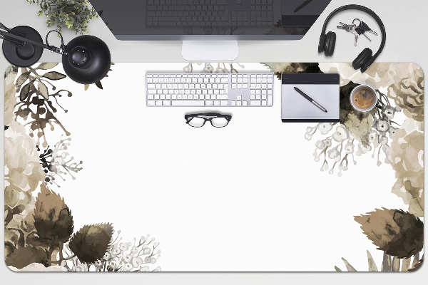 Full desk protector Hortense flowers