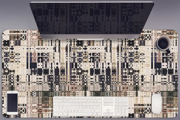 Full desk protector Boho style tiles