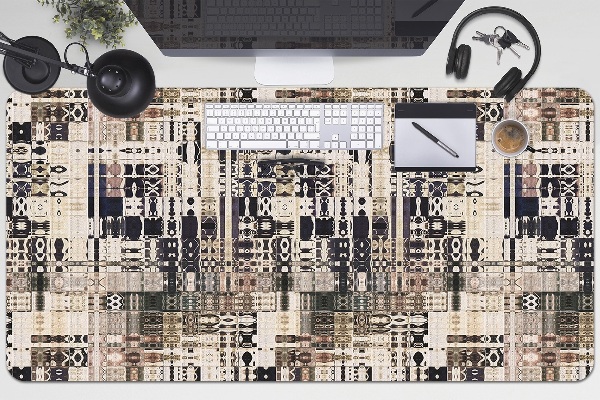 Full desk protector Boho style tiles