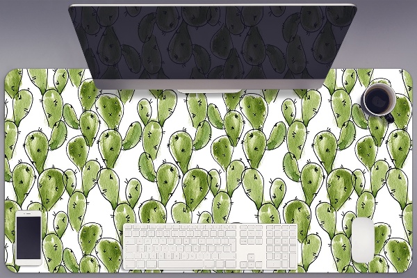 Large desk mat for children cactus Boho