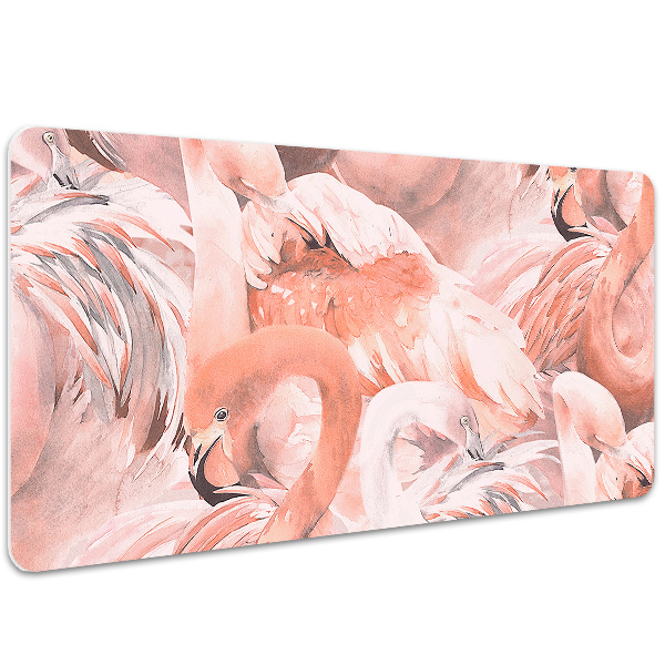 Large desk mat for children Flamingos