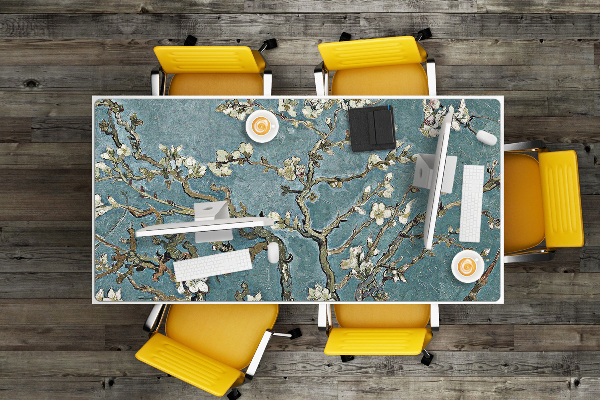 Large desk mat for children Cherry Blossom