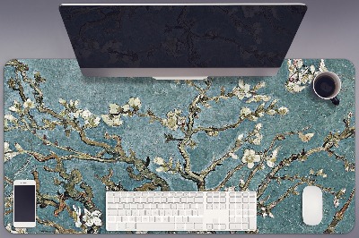 Large desk mat for children Cherry Blossom