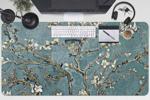 Large desk mat for children Cherry Blossom