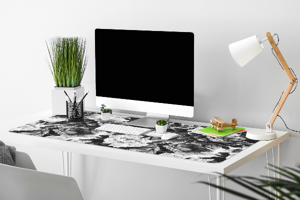 Large desk mat for children Peonies