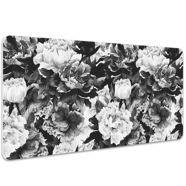 Large desk mat for children Peonies